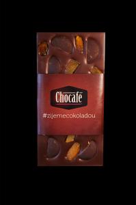 Tabulková čokoláda, 250gr. - Meruňky a hořká čokoláda